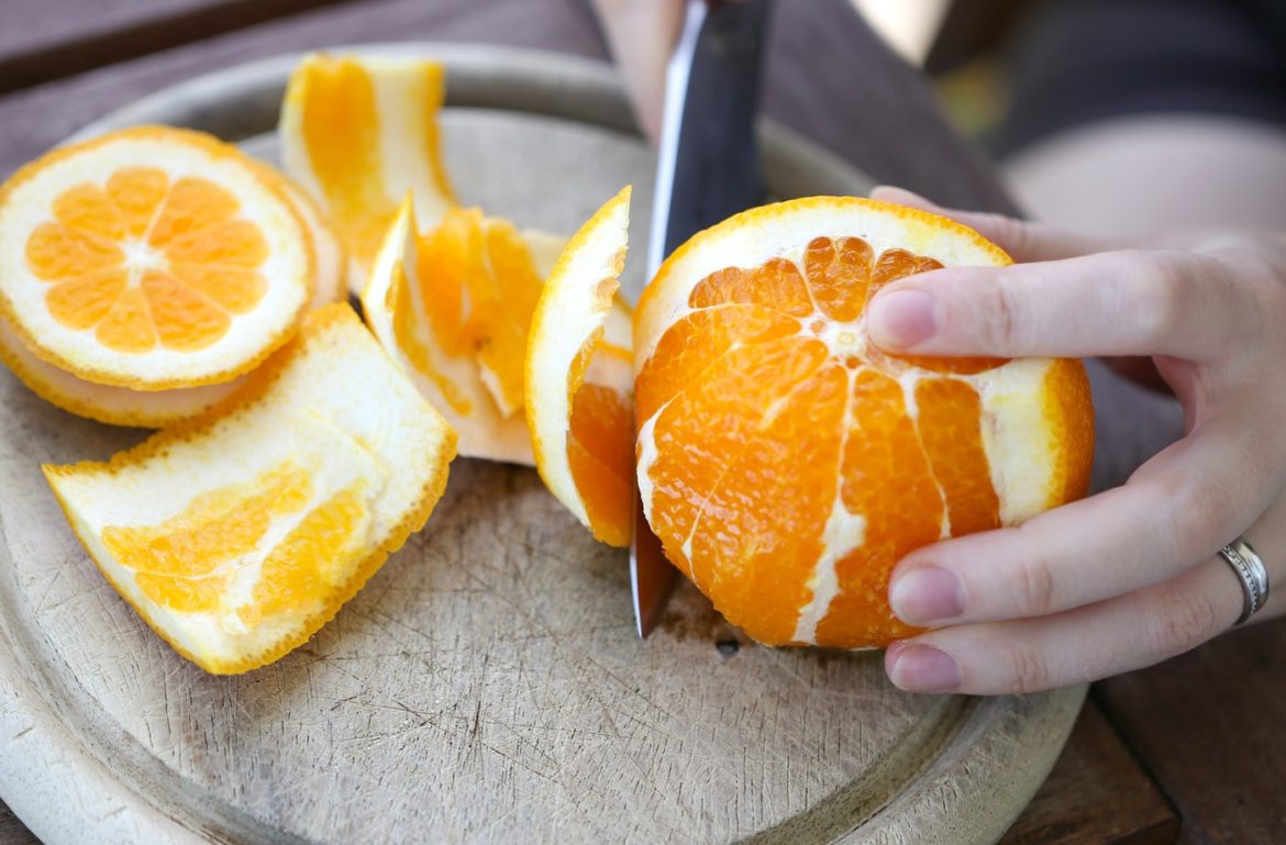 Wait! Don’t throw away your orange peels—they make an amazing aromatic cleaner
